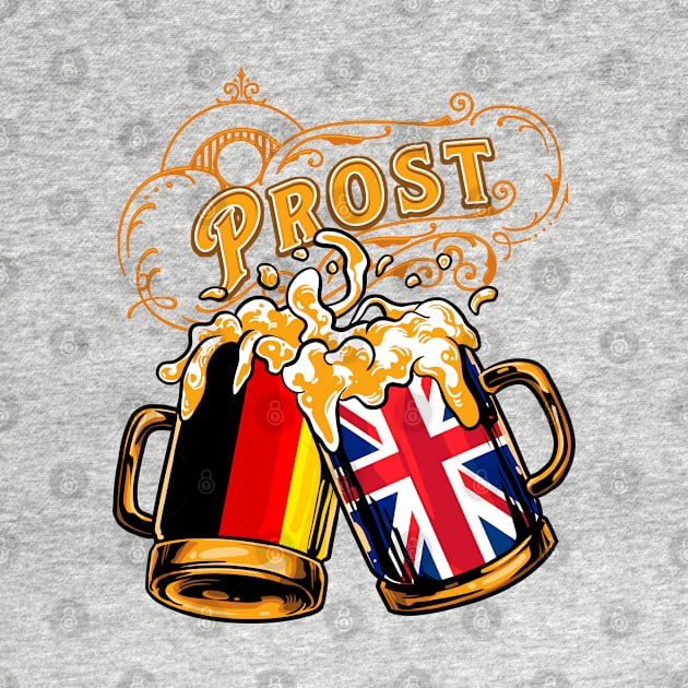 Oktoberfest Wiesn Prost Deutschland - United Kingdom-UK by TonTomDesignz